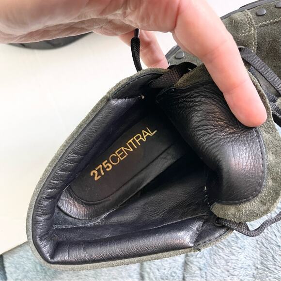 275 Central Green Suede Fashion Sneakers Platform Booties woman's size 36 - Picture 10 of 10